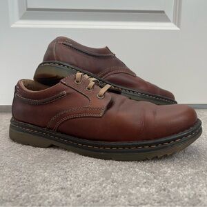 Vintage Dr. Martens 8B65 Men’s Brown Leather Derby Shoes Oxford Chunky size 13